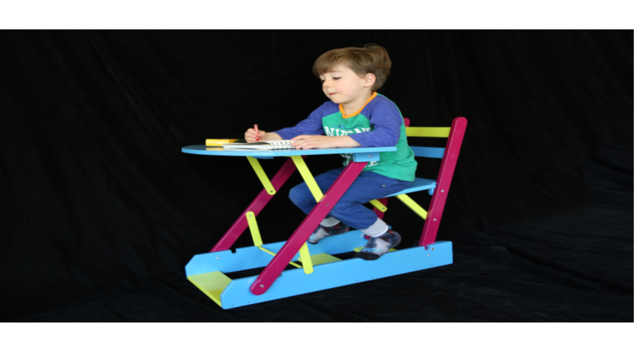 Folding Kid Desk and Chair Set