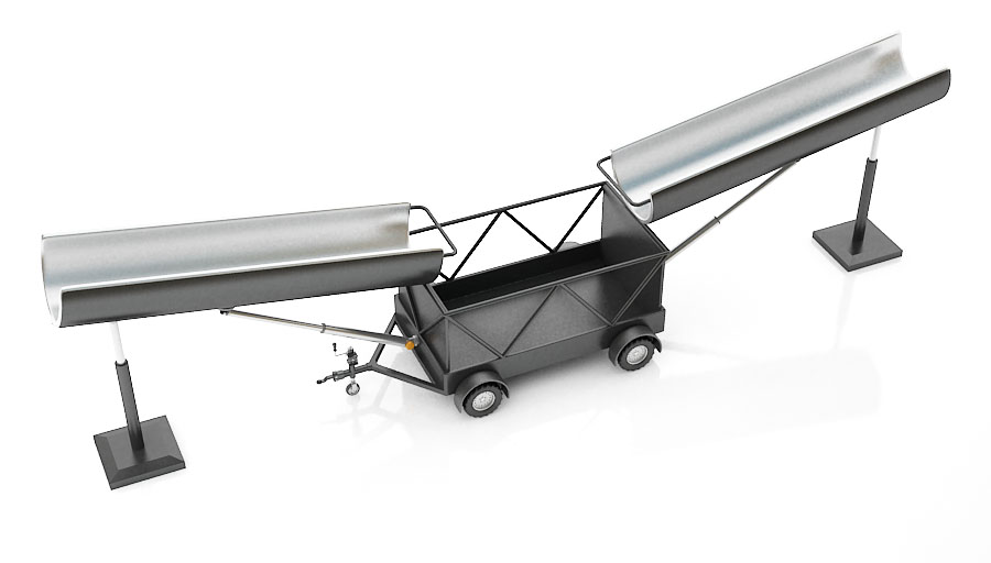 Automatic Round Bale Hay Feeder  